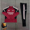 CHÁNDAL MEDIA CREMALLERA + PANTALONES ARSENAL GRANATE Y NEGRO 26/27 HOMBRE
