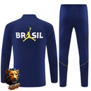 CHÁNDAL MEDIA CREMALLERA + PANTALONES BRASIL AZUL MARINO Y VERDE 26/27 HOMBRE