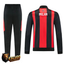 CHÁNDAL + PANTALONES AC MILAN NEGRO Y ROJO X 26/27 HOMBRE