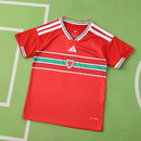 CAMISETA PAIS DE GALES I MUNDIAL 2026 ROJA EQUIPACIÓN PARA NIÑOS