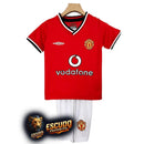 MANCHESTER UNITED I 00/01 EQUIPACIÓN PARA NIÑOS (RETRO)